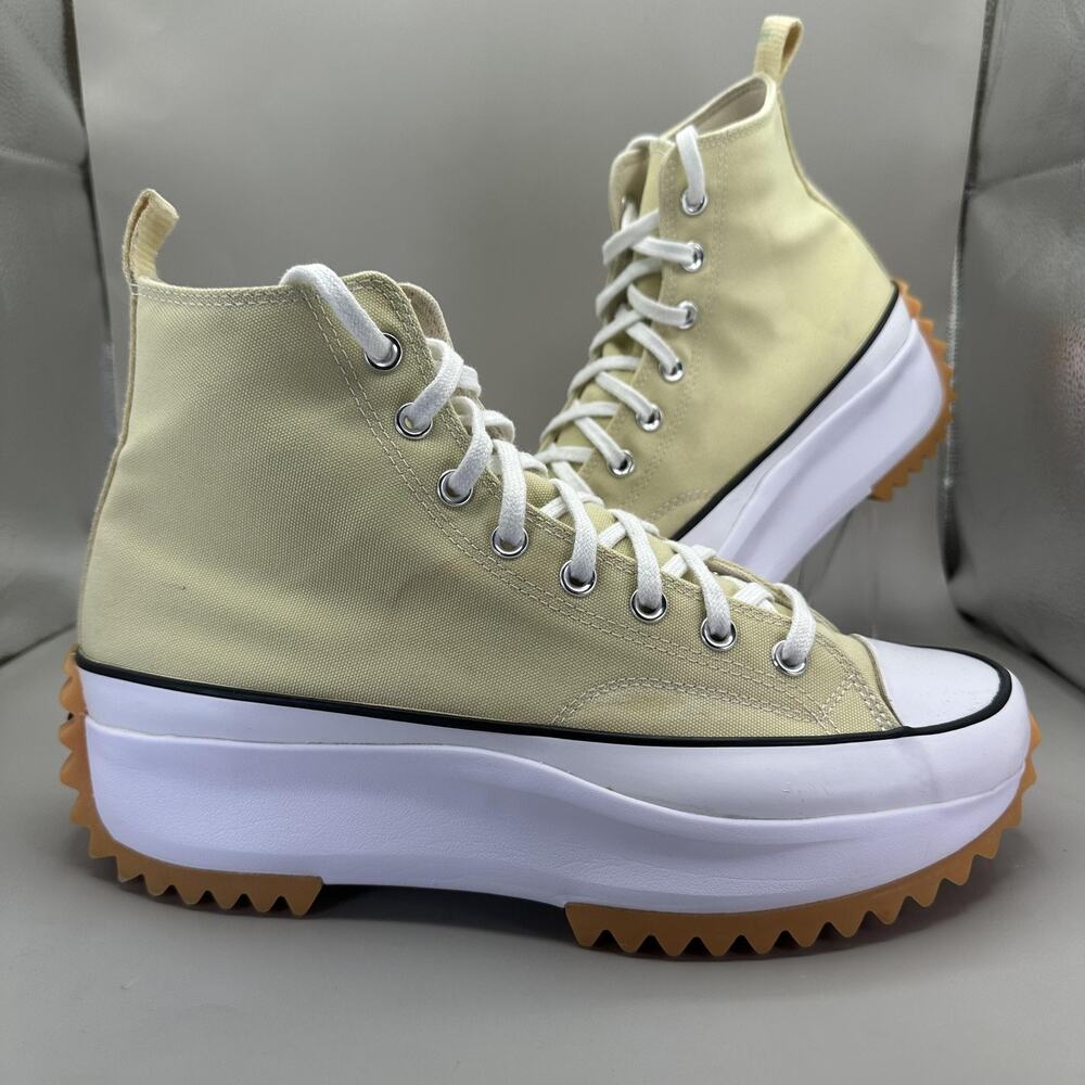 Converse Run Star Hike Shoes Mens 10.5/ Womens 12 Platform High Sneakers Yellow